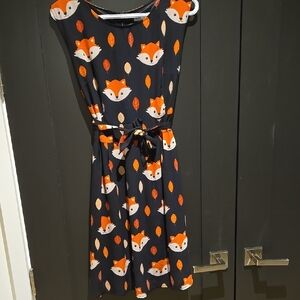 Fox Print Dress
